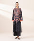 Women's RTW Lawn Black Printed A-Line Shirt